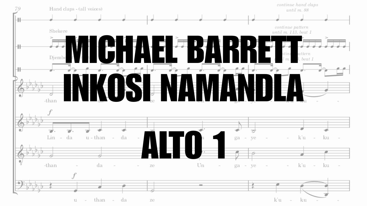Alto 1 Dominant | Michael BARRETT - Inkosi Namandla