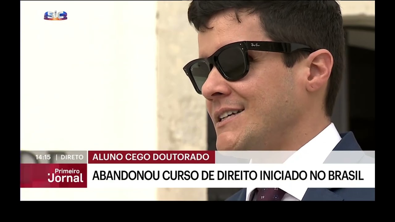 A incrível história de superação de um jovem que perdeu a visão aos 20 anos