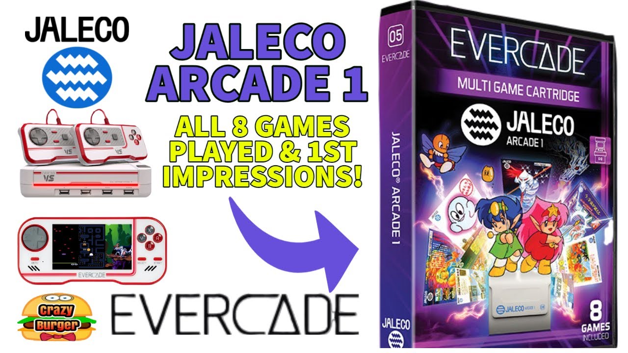 Evercade Jaleco Arcade 1 - ALL games played plus 1st Impressions!