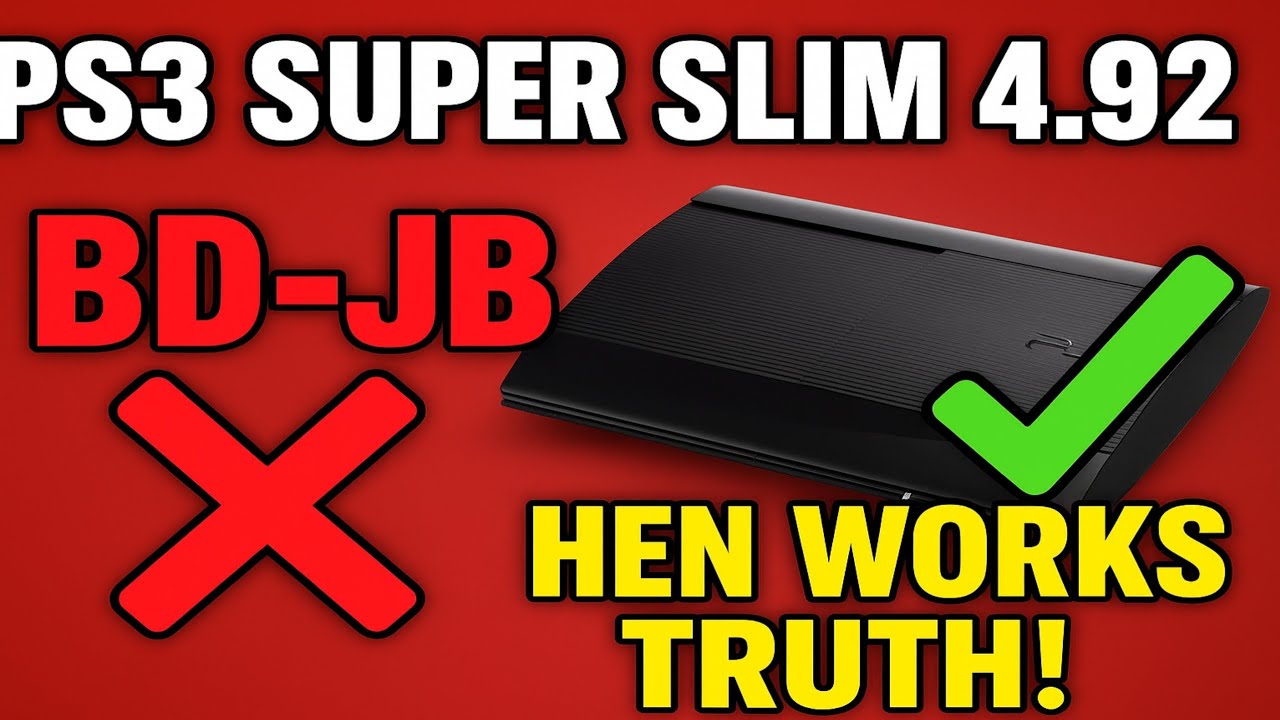 🔒 PS3 Super Slim FW4.92 – BD-JB Possible? Full Truth Explained! 🔓