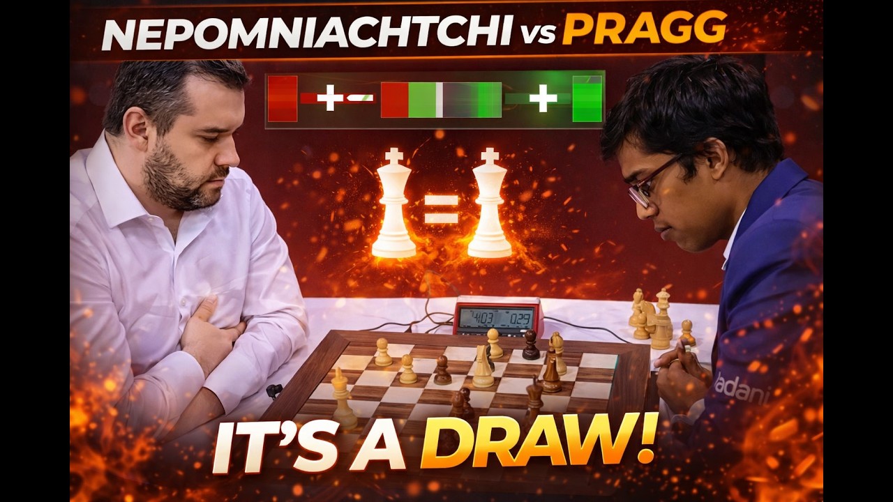NEPO IN TROUBLE! ⚠️ | Ian Nepomniachtchi vs Praggnanandhaa | World Rapid Championship 2025 Rd 8