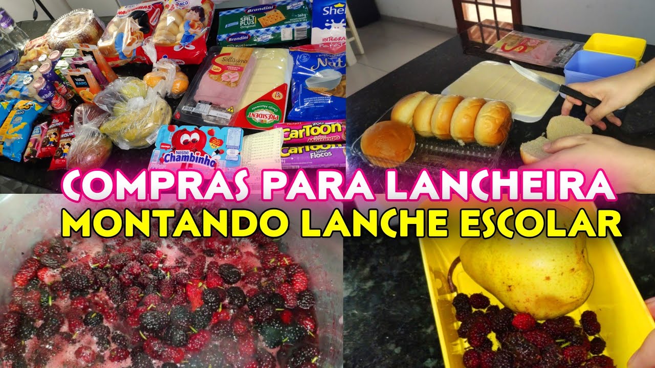 COMPRAS PARA LANCHEIRA ESCOLAR | MONTANDO LANCHE DA ESCOLA #comprasdemercado