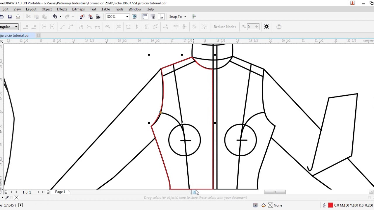 Tutorial Corel Draw dibujo plano