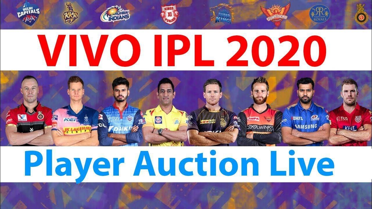 VIVO IPL Auction 2020  Live  || VIVO IPL Auction 2020 Live Streaming  || IPL Auction Live Updates