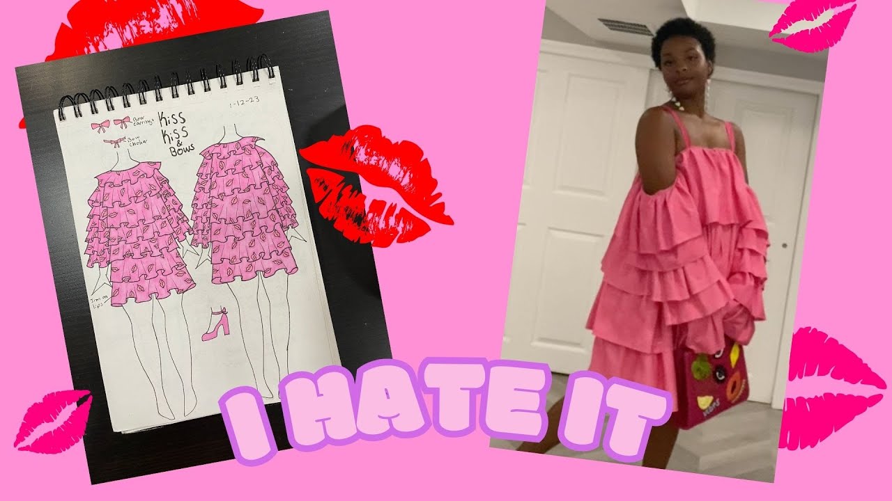 Kiss Kiss- pink ruffled dress SPOILER ALERT I hate it