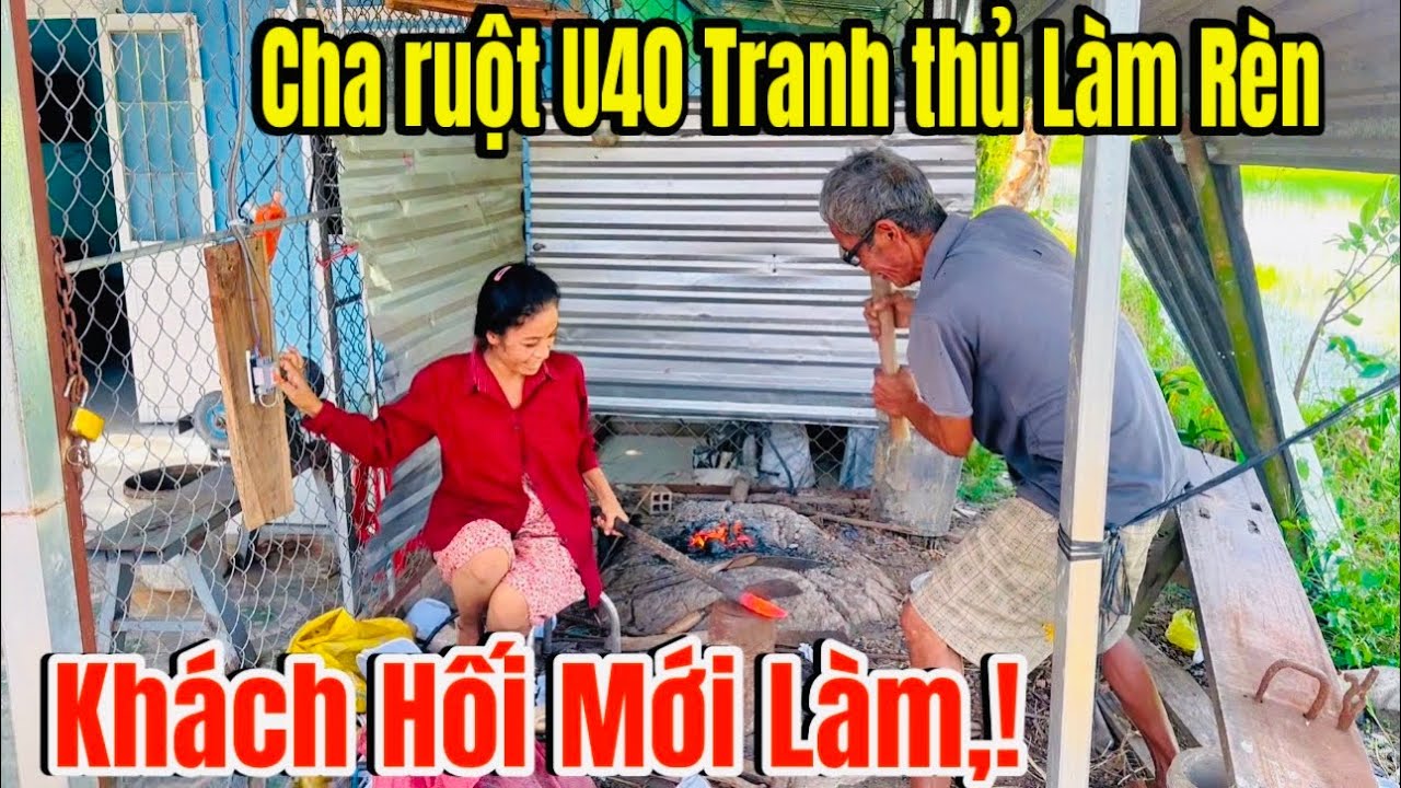 Sáng Sớm U40 phụ cha Rèn Sắt, lo việc nhà, vẫn không quên xóm giềng,!