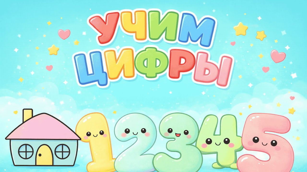 Учим цифры от 1 до 10🧸 Развивающее видео для малышей