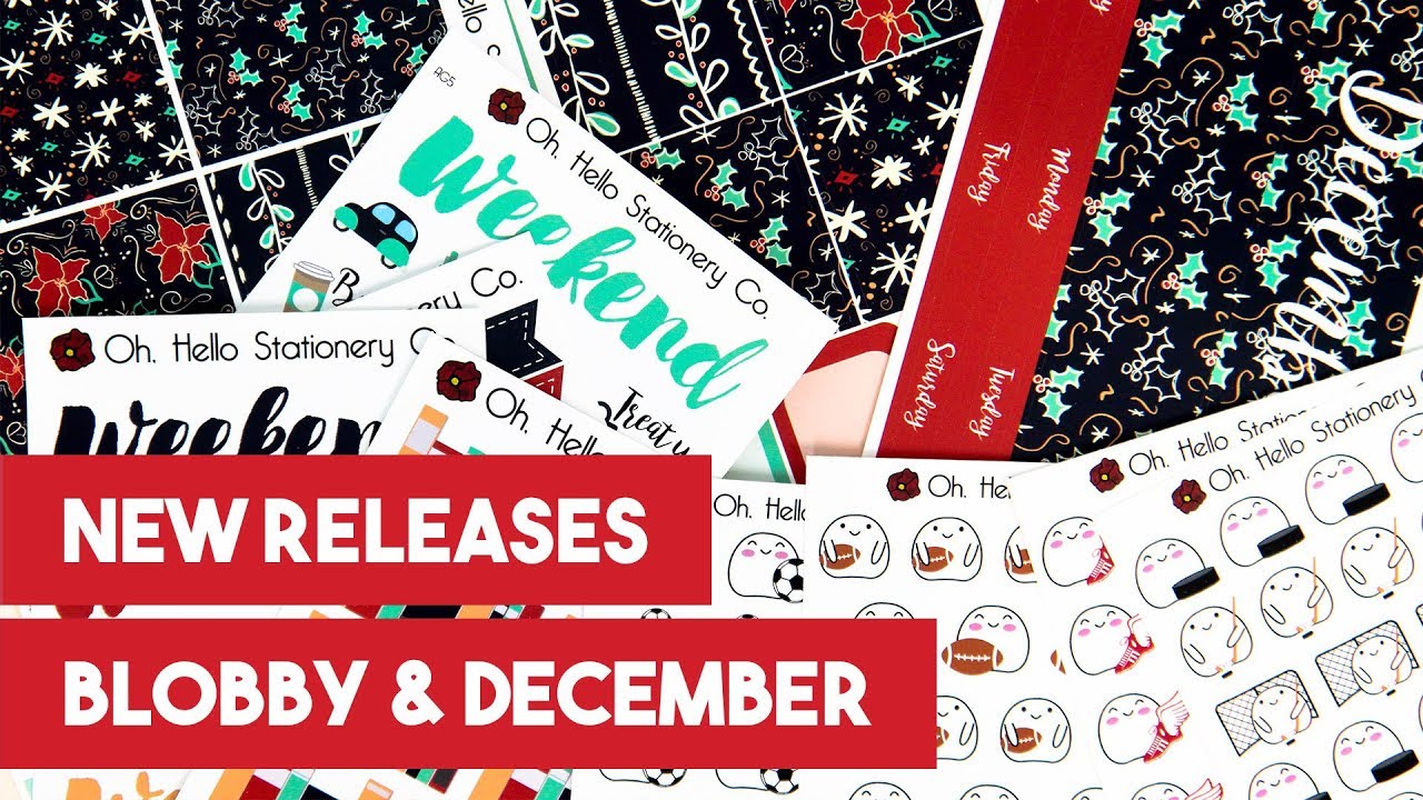 Oh, Hello Stationery New Releases | Sports Blobby & December Monthly Colors