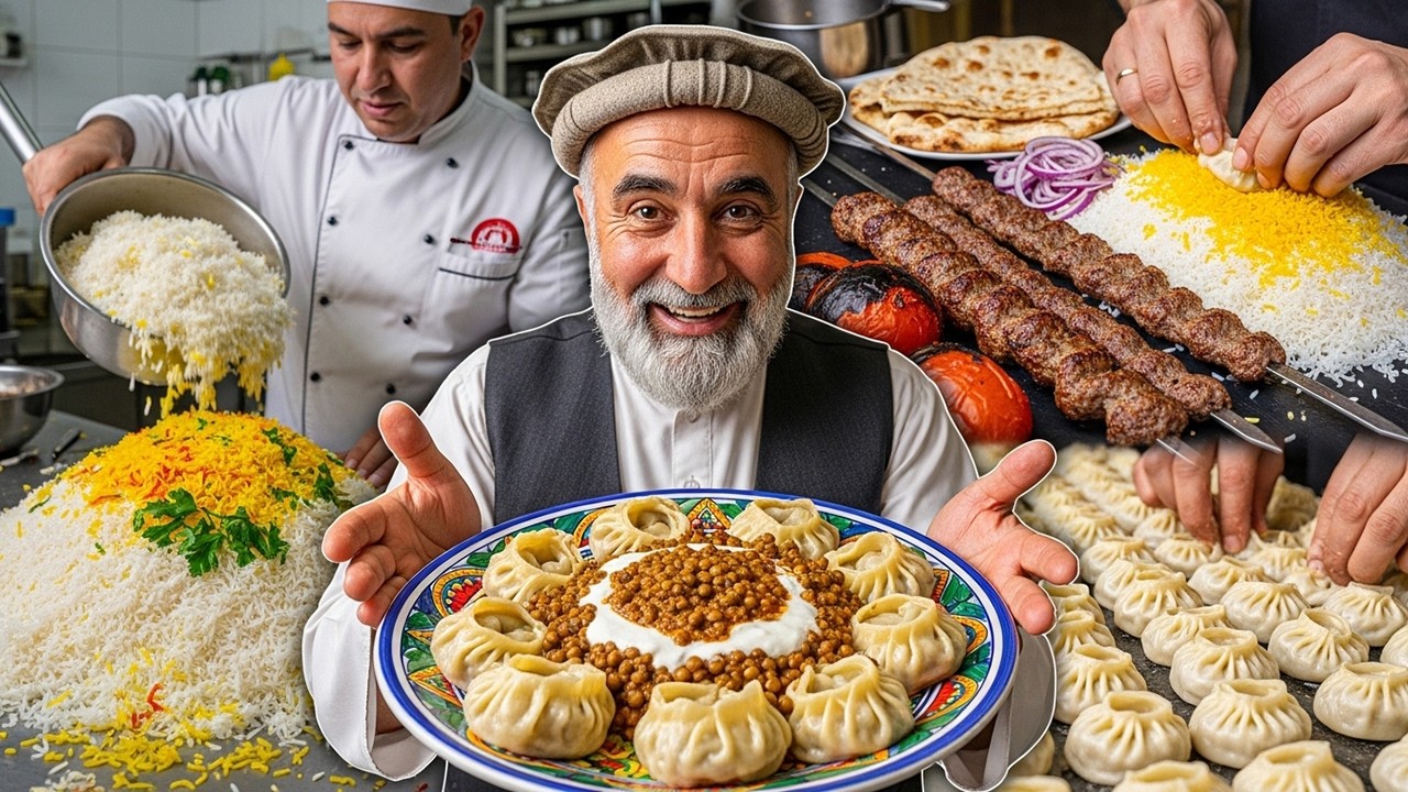 Afghan Street Food Heaven in Iran – Kabuli Pulao, Mantu & Delicious Biryani & More!