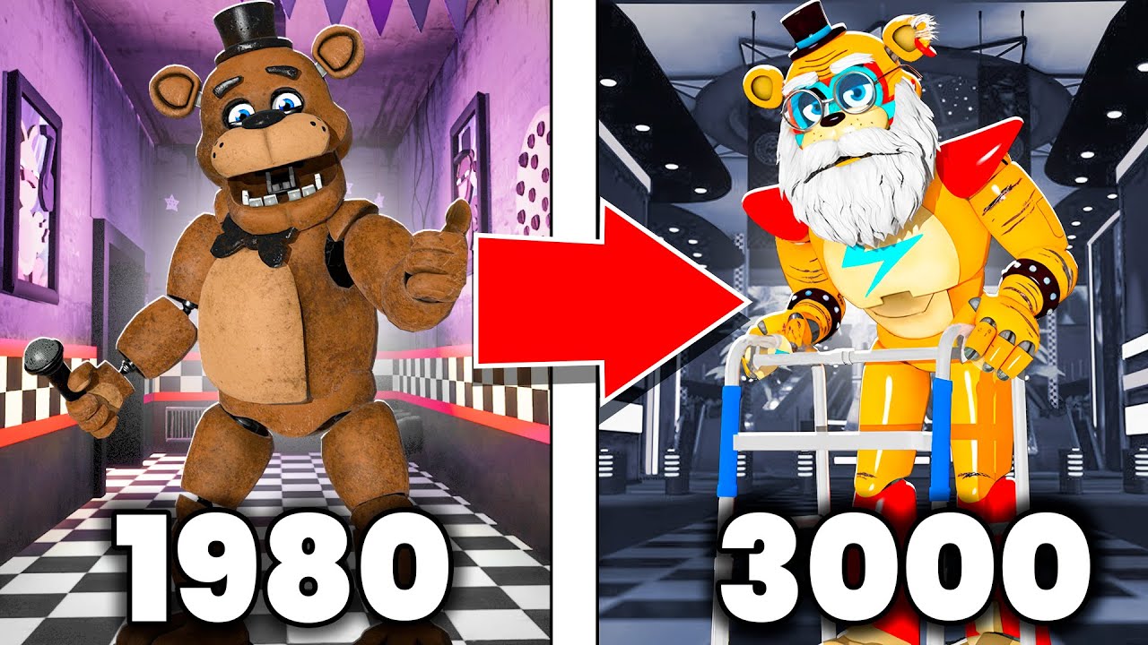Glamrock Freddy THEN VS NOW! FNAF Animatronic Evolution