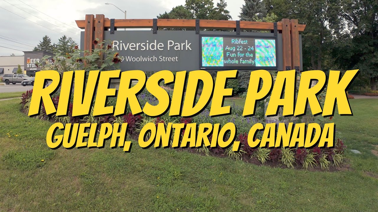Strolling through Riverside Park in Guelph, Ontario, Canada