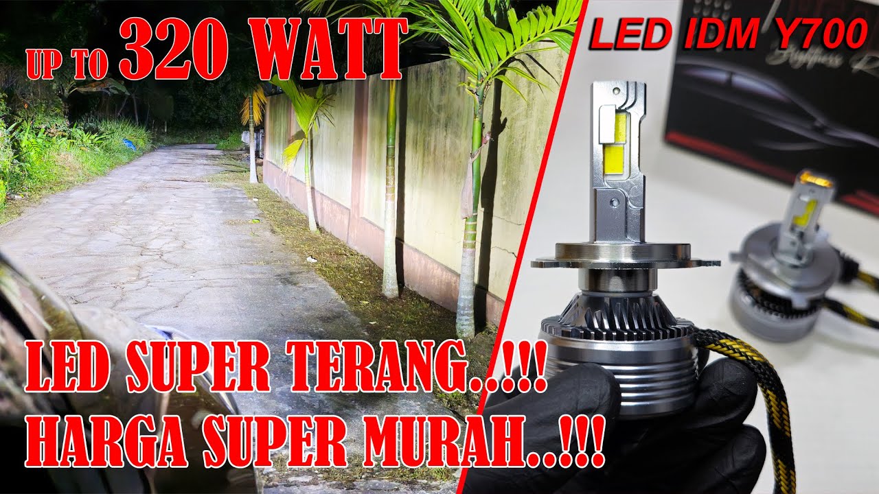 LED Super Harga Murmer !!! LED H4 IDM Y700 320 WATT !!!