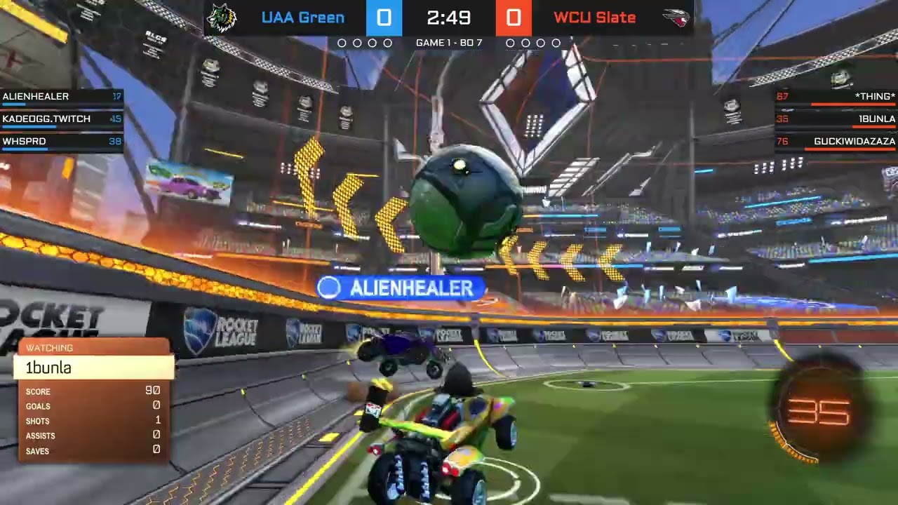 NECC Week 7 - Rocket League: WCU Esports vs UAA Green