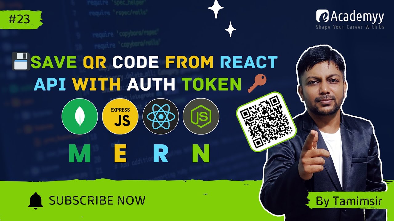 🔗 Save QR Code Data to Database from React | MERN Stack with Auth Token 🚀