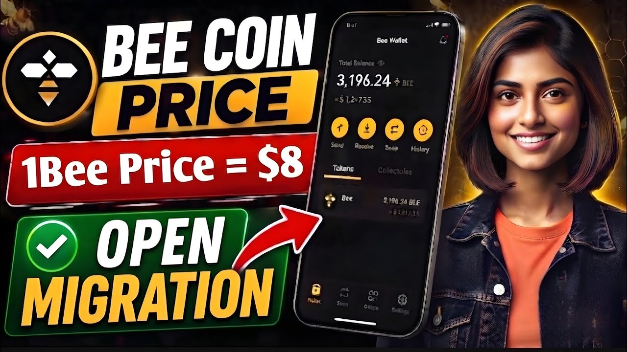 Новое обновление Bee Coin: началась открытая миграция Bee Coin, 😱 1Bee = $8 🤑🎉 #beenetwork #крипт...