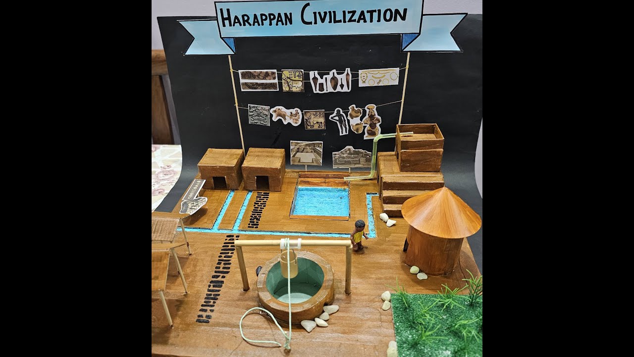 Harappan civilization 3D model | sindhu ghati sabhyata 3d model making | indus velly | easy DIY