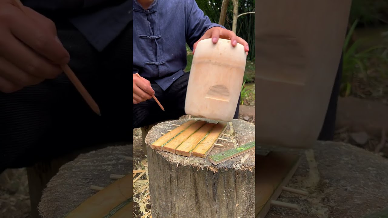 凝望历史的味道！竹饭甑，一项千年传承的烹饪艺术。它见证了古代中国餐桌上的美味，如今依然闪耀！ #微光点亮乡村 #手工 #竹制品 #手艺人