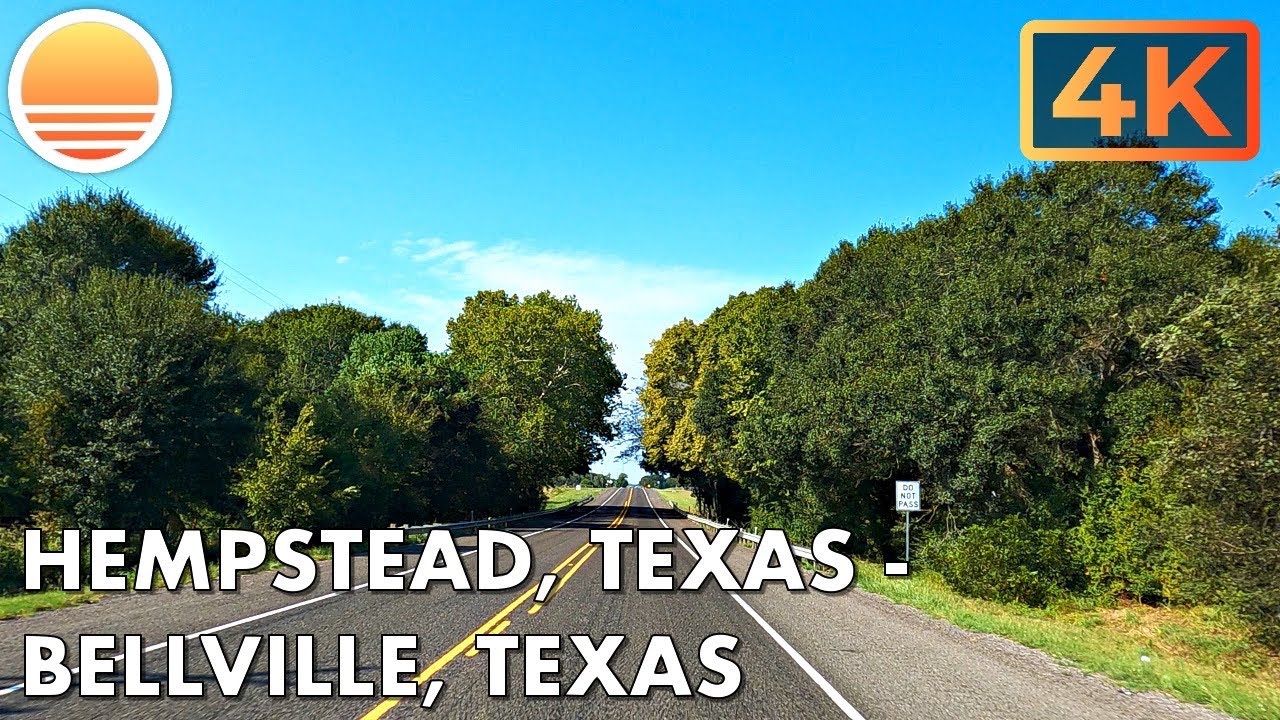 Hempstead, Texas to Bellville, Texas!  Drive with me!