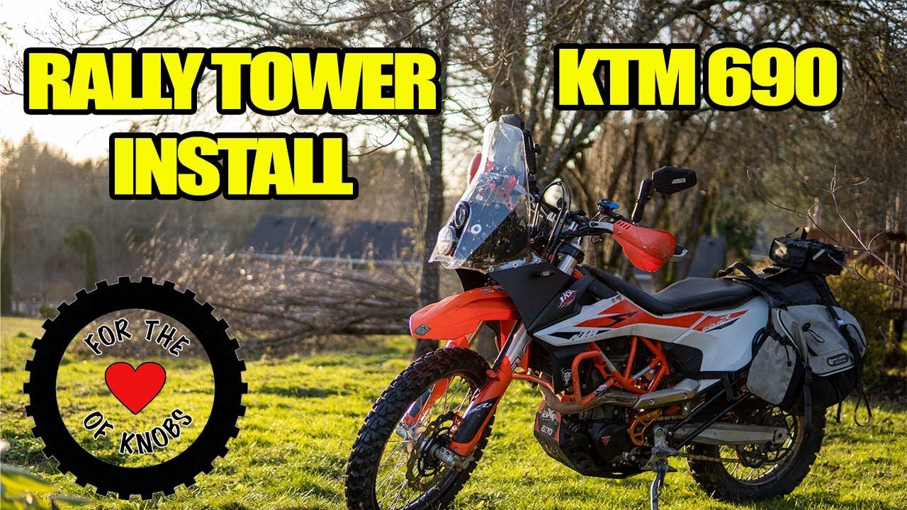 Installing a Nomad Adv Rally Tower with Cyclops LED Lights on a 2019 KTM 690 Enduro R