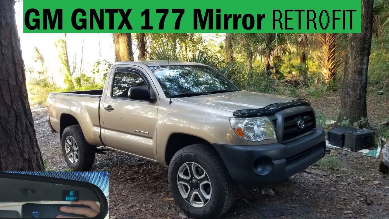 Toyota Tacoma gets GM GNTX 177 auto dimming Mirror w/ TEMP n Compass