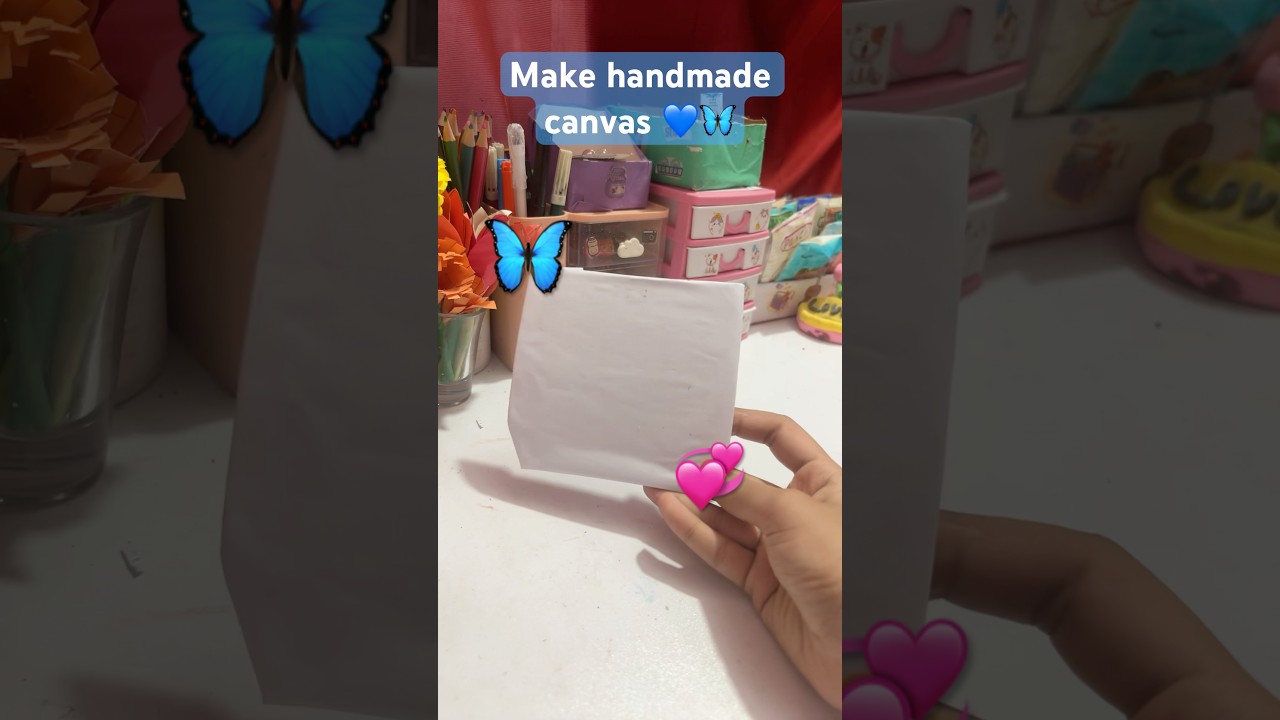 DIY canvas making 🌸🥹✨