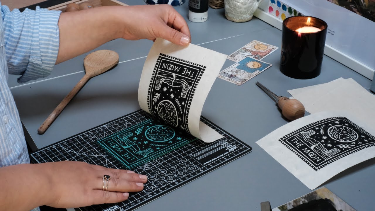 Linocut Printmaking: The Process ❊ How To Make A Lino Print Step By Step ❊ Printmaking Tutorial