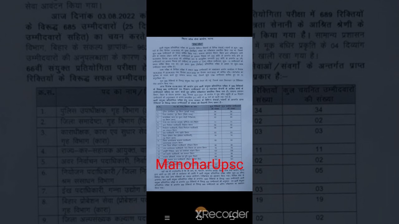 66th BPSC Final Result / 66th BPSC Result /Sudhir Kumar #bpscresult #66thbpsc2020 #66th_bpsc