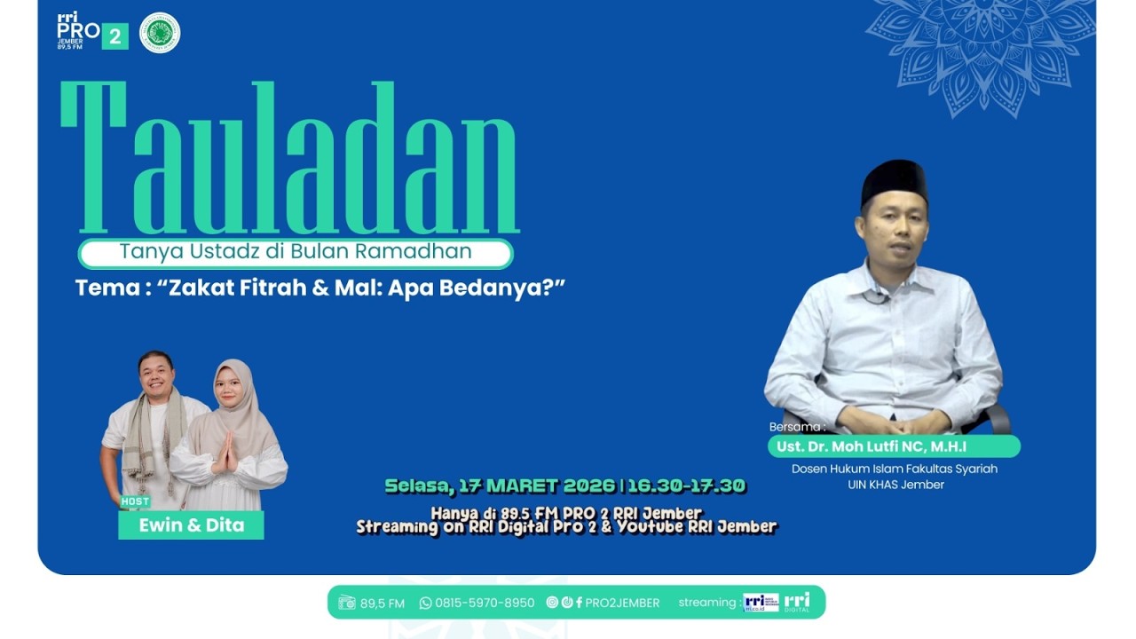 TAULADAN | ZAKAT FITRAH & MAL : APA BEDANYA?