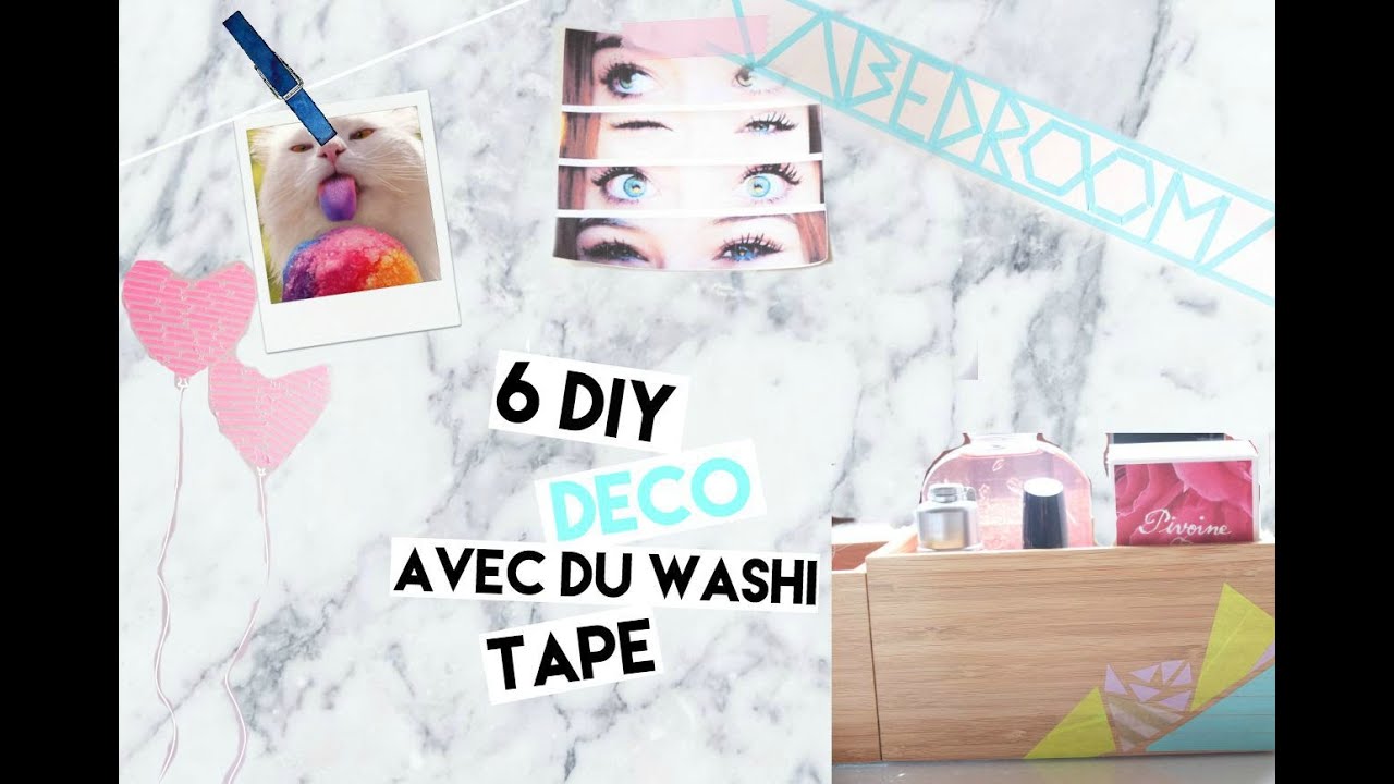 6 DIY DECO AVEC DU WASHI TAPE !
