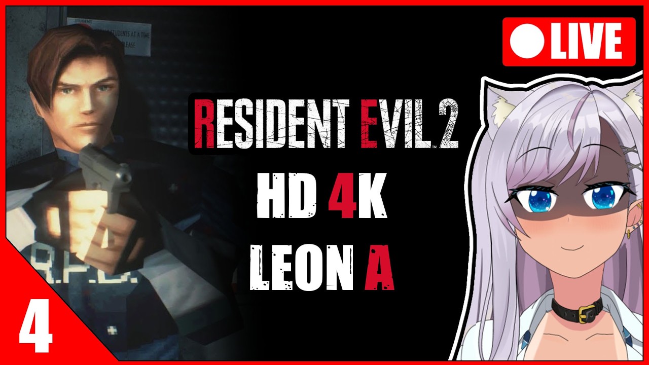 Resident Evil 2 HD - Leon A Scenario - Racoon City & Umbrella's HIVE [PS5 1080p/60FPS]