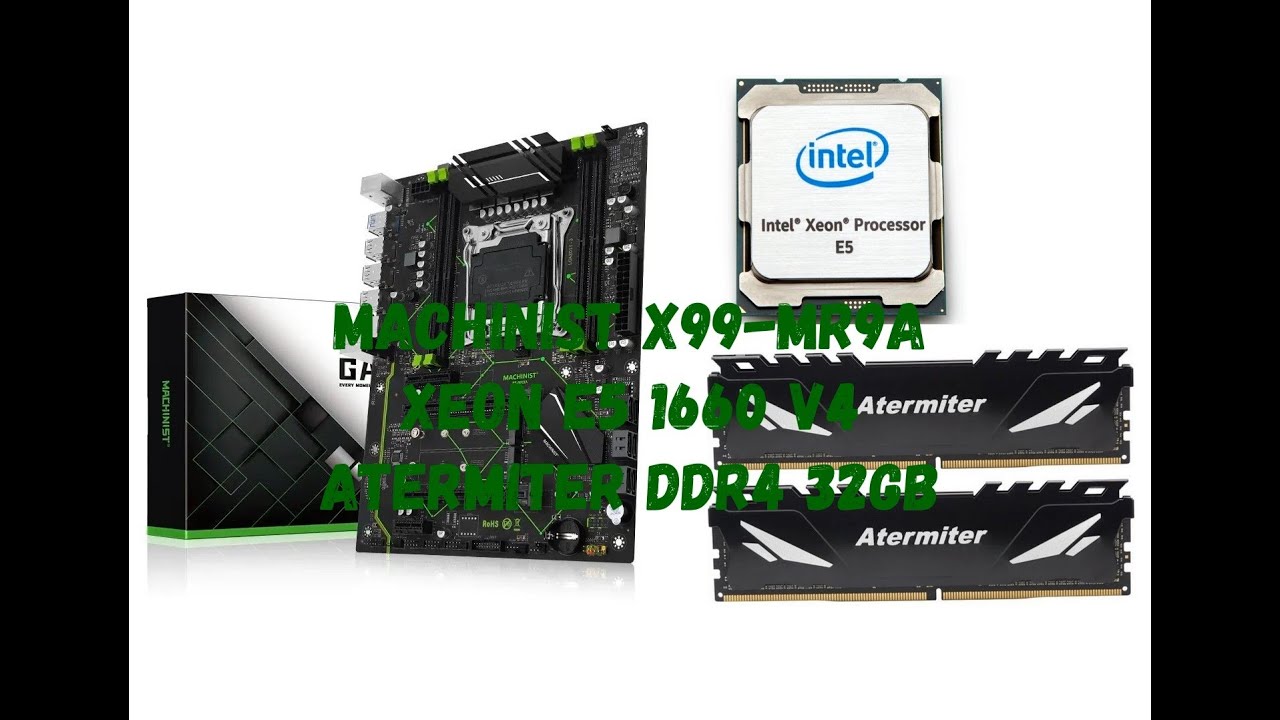 Комплект MACHINIST X99-MR9A+XEON E5 1660 V4+Atermiter DDR4 32Gb\Тесты производительности