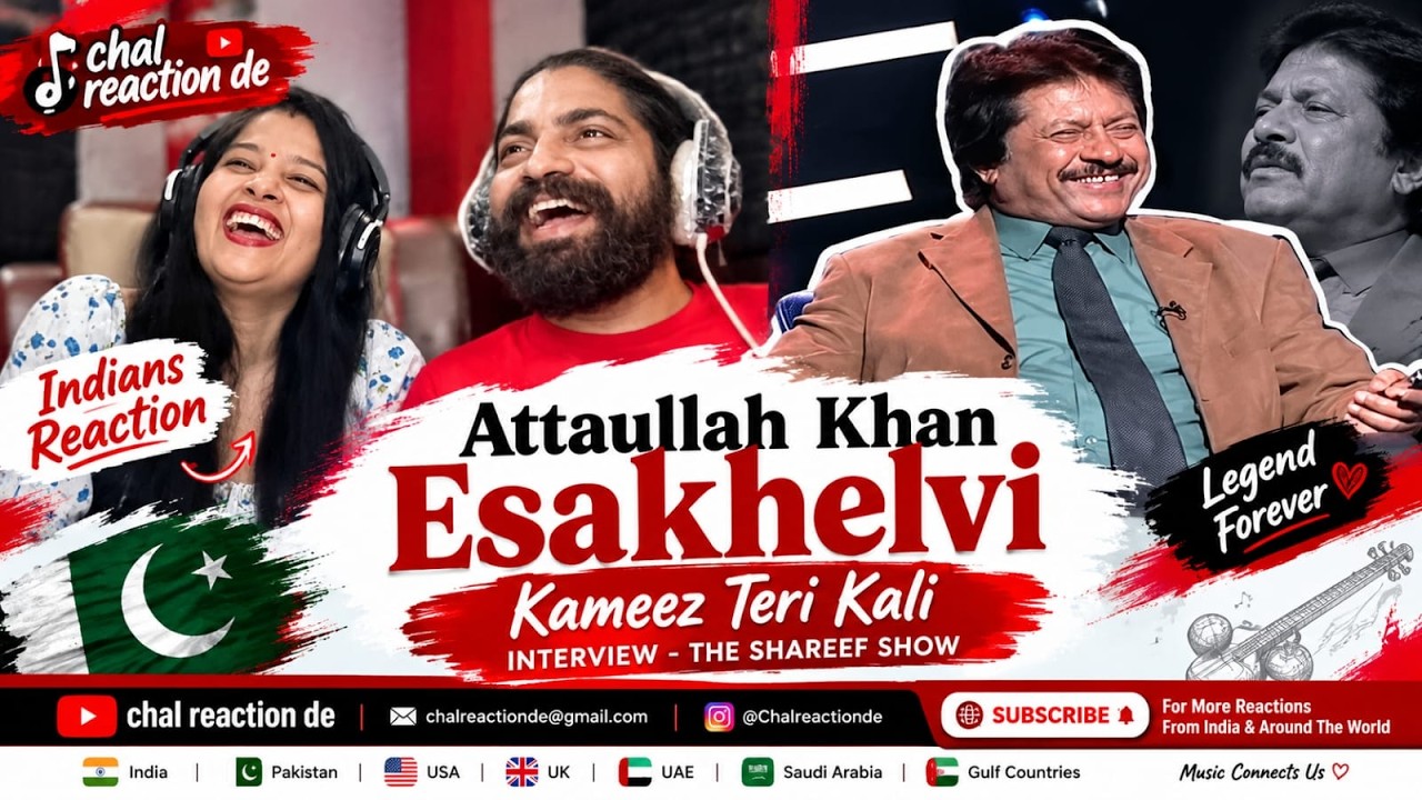 Attaullah Khan Esakhelvi &ndash; Kameez Teri Kali | The Shareef Show Interview | Indians Reaction 🇮🇳🇵🇰