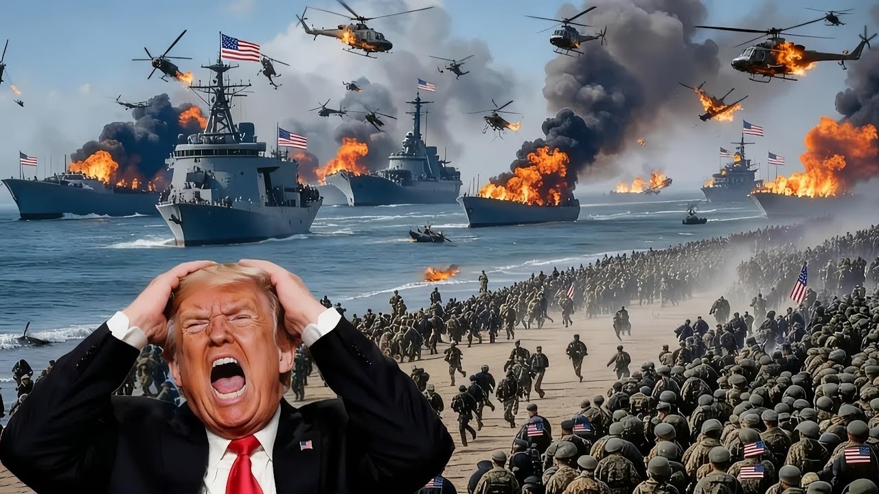 2 часа назад! 16 американских военных кораблей были жестоко уничтожены Россией, смотрите, что произо