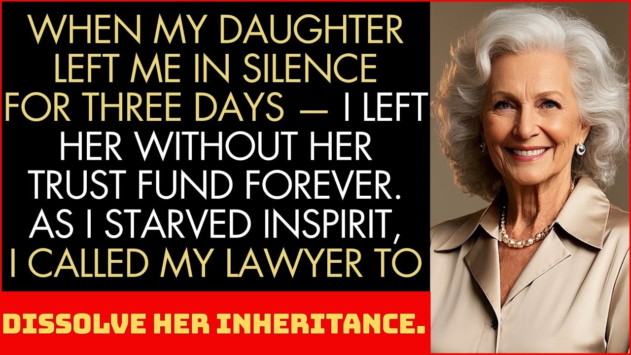 When My Daughter Left Me Without Food For Three Days—I Left Her Without Her Trust Fund Forever