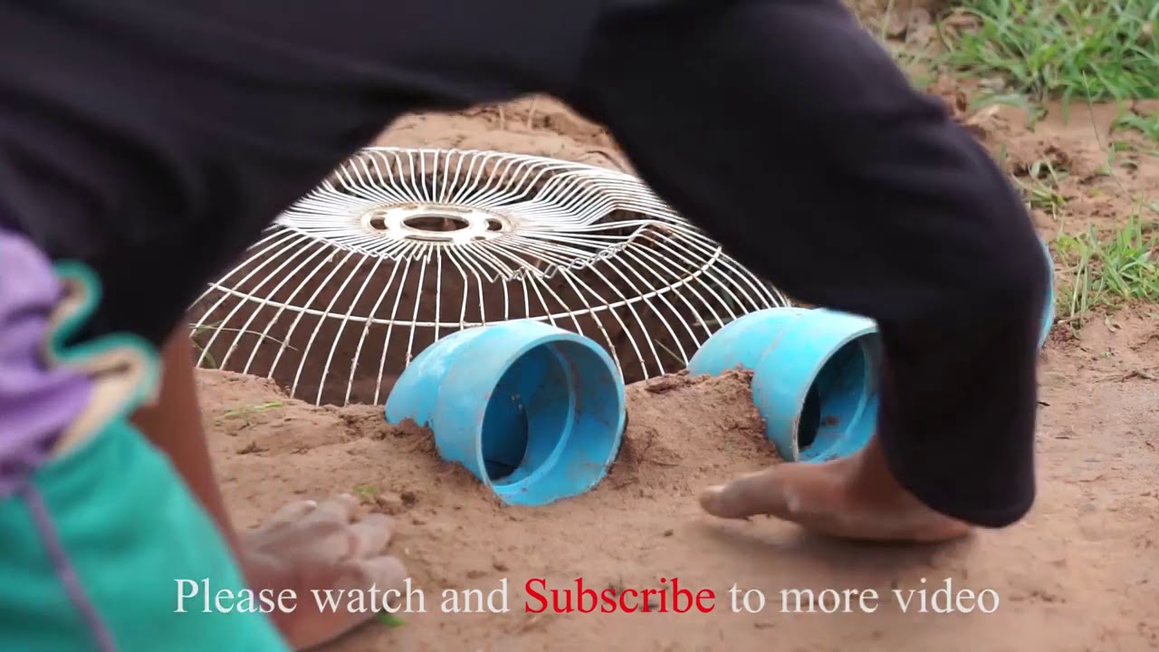 DIY Electric Fan bird trap Technology   How to make bird trap using cover Fan