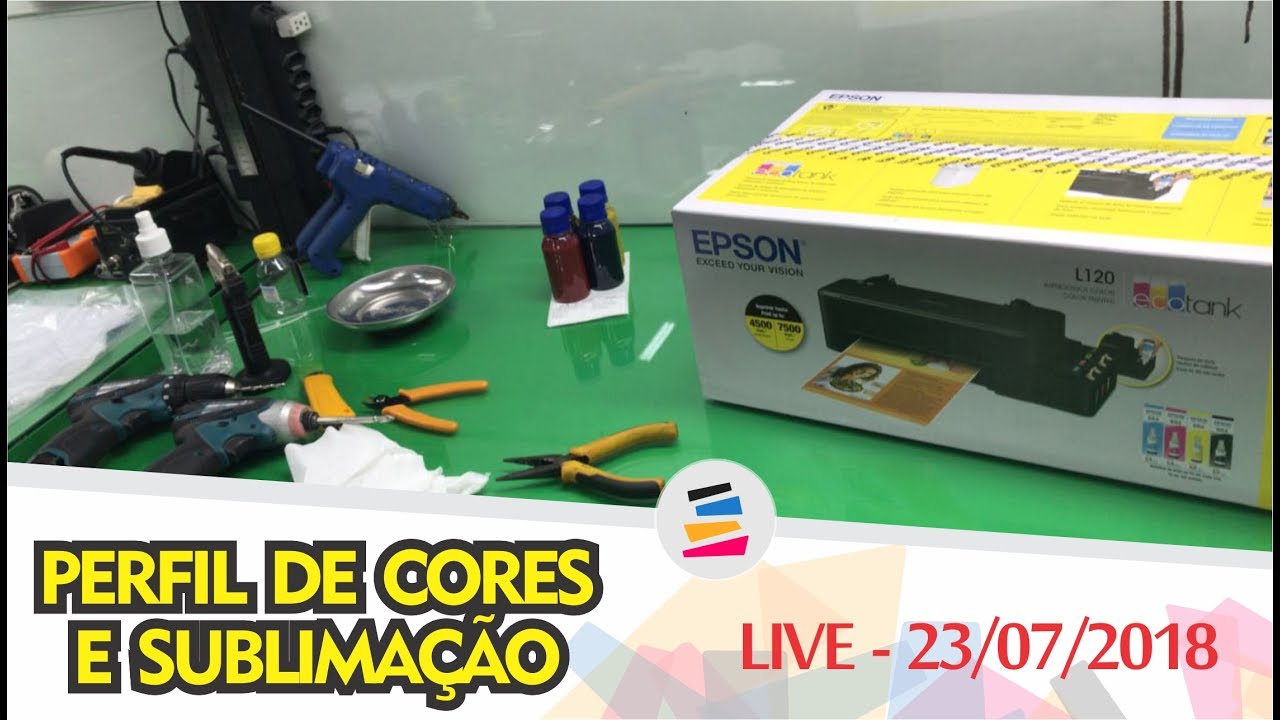 Live sobre Perfil de Cores e Sublimação - SULINK