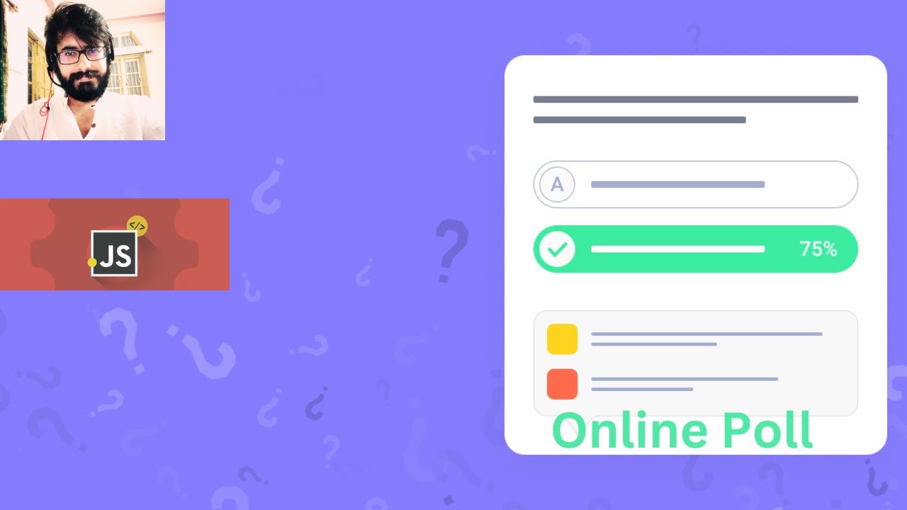 43. Онлайн-опрос с функционалом, реализованным с использованием HTML, CSS и JavaScript.