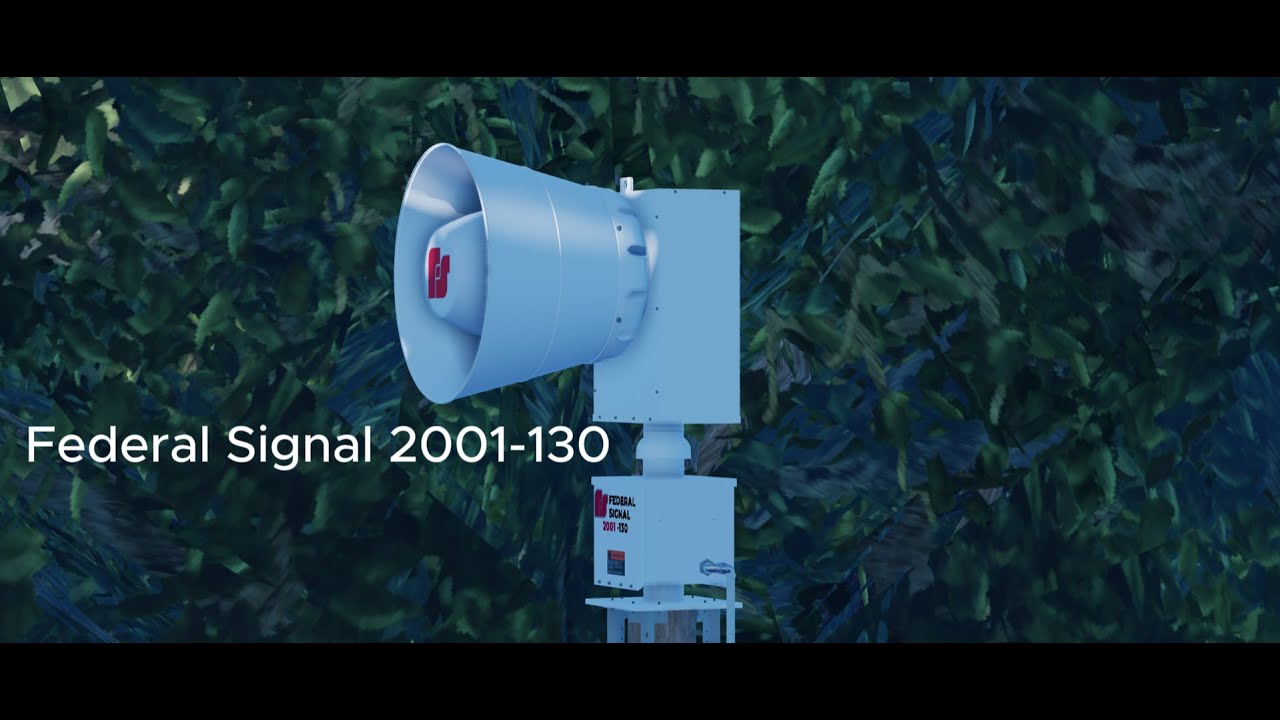 (Roblox) Federal Signal 2001-130 siren test, Alert