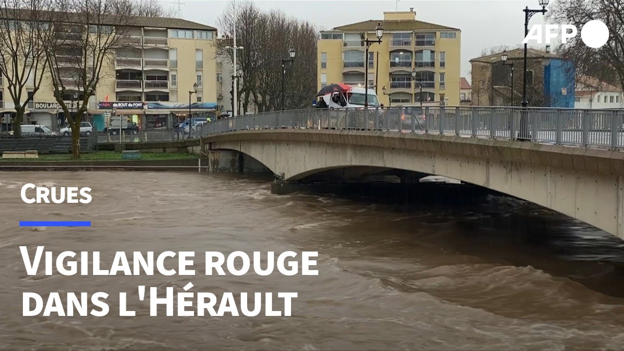 Vigilance crues: l'Hérault maintenu en rouge | AFP