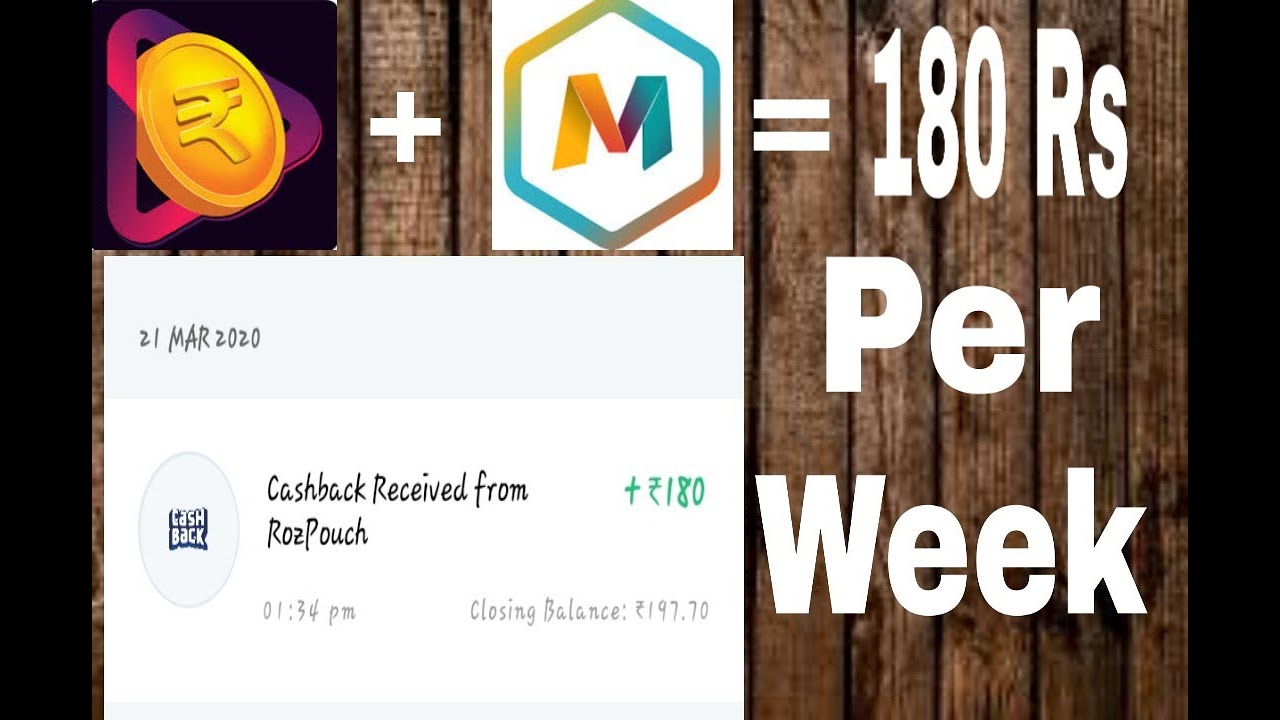 Unlimited trick in rozdhan hack. 180 rs per week earn money.