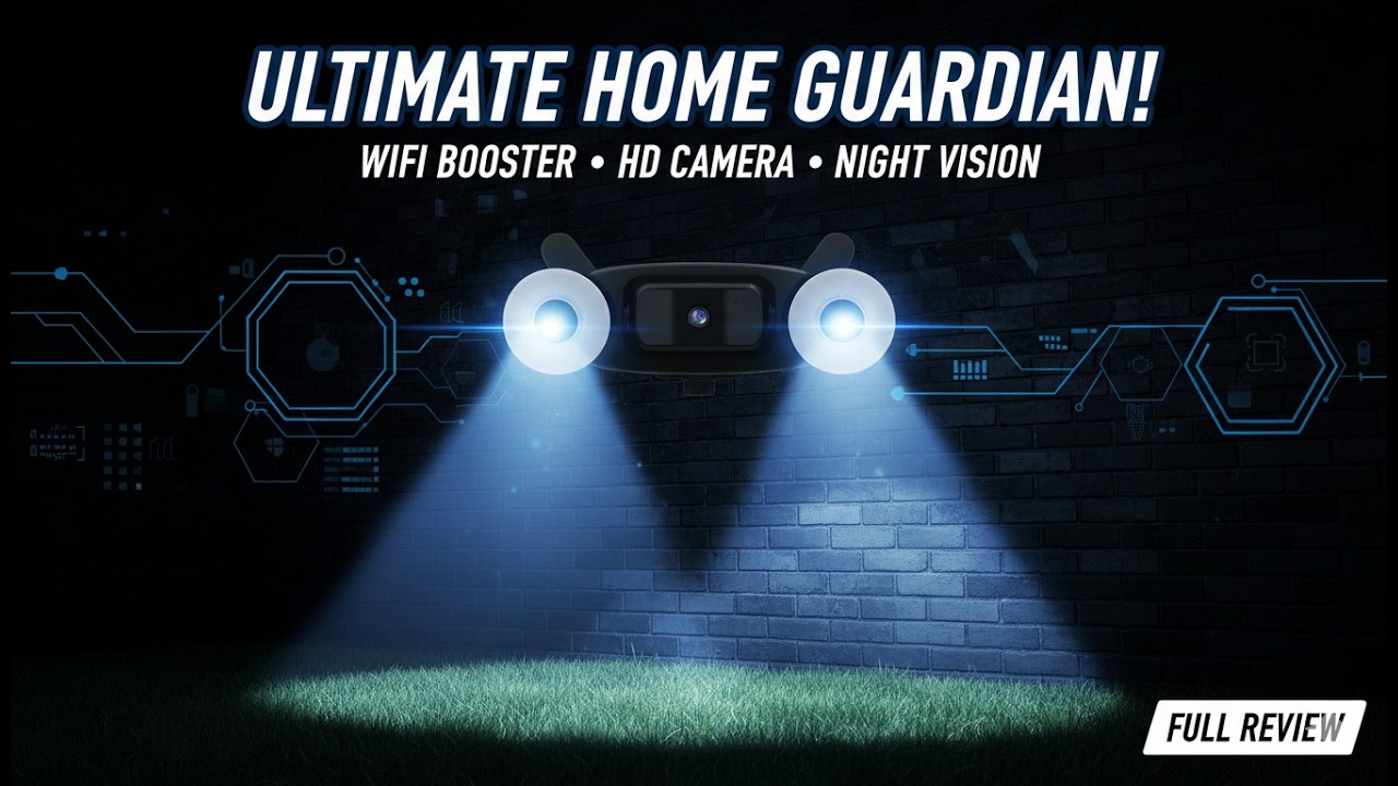 I Smart Home Security Flood Light Review – WiFi Booster + Camera + Night Vision in One