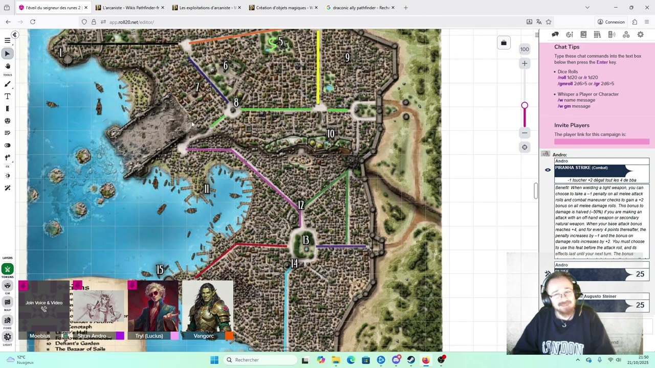 Le retour du seigneur des runes (session 29), débriefing et retour à pointesable