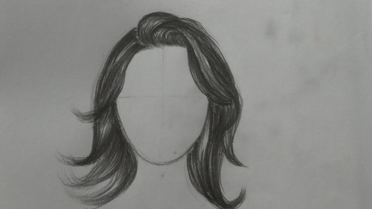 Realistic Hair Drawing with Pencil | Easy Step by Step Tutorial