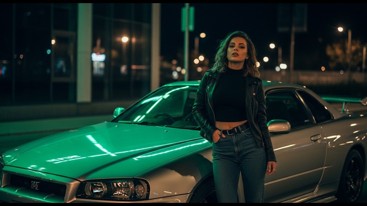 Drift Phonk Night Drive Through Neon Streets – JDM Cars and Cinematic Drifting