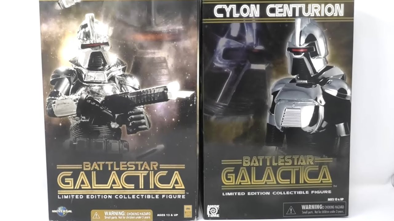 1st vs 2nd Edition Cylon Figure Review! Battlestar Galactica Majestic Studios