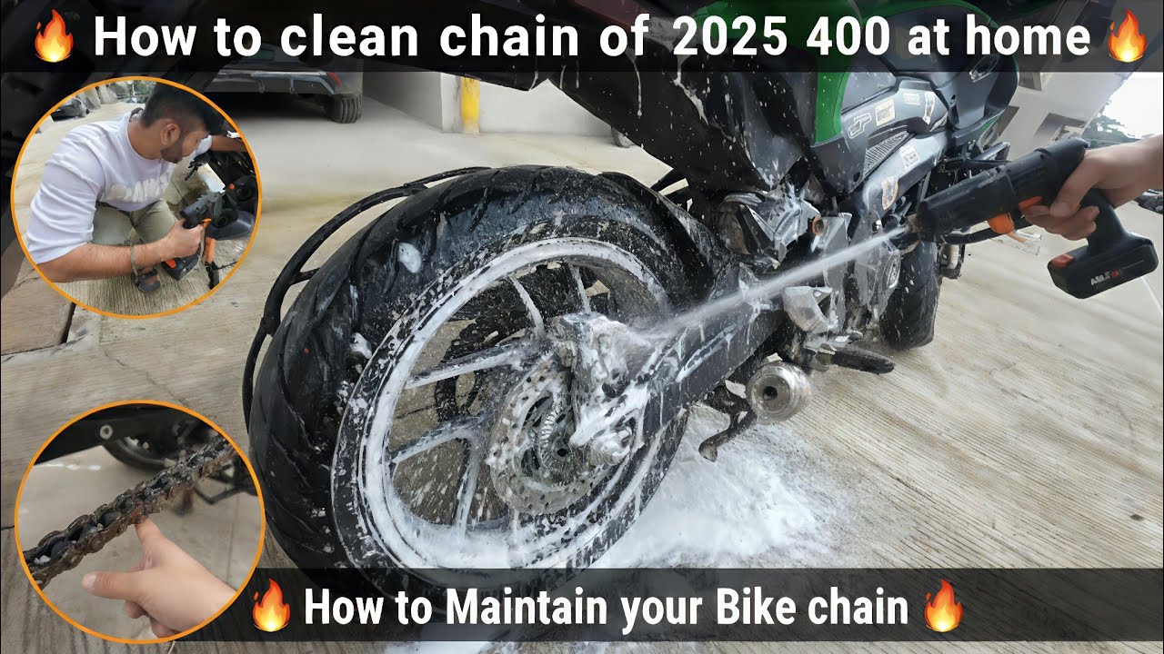 2025 Bajaj Dominar 400 Chain Cleaning & Maintenance 💥 Make Your Bike Run Like New 🔥