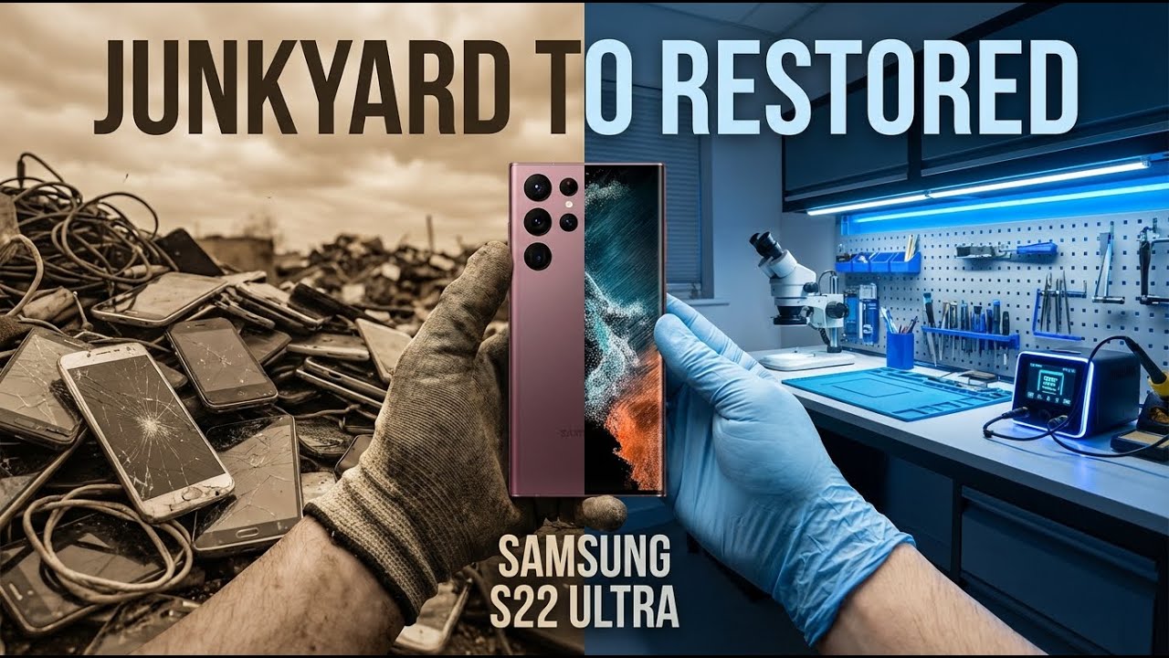 I Found a Dead Samsung S22 Ultra in a Junkyard… Then Fixed It (POV)
