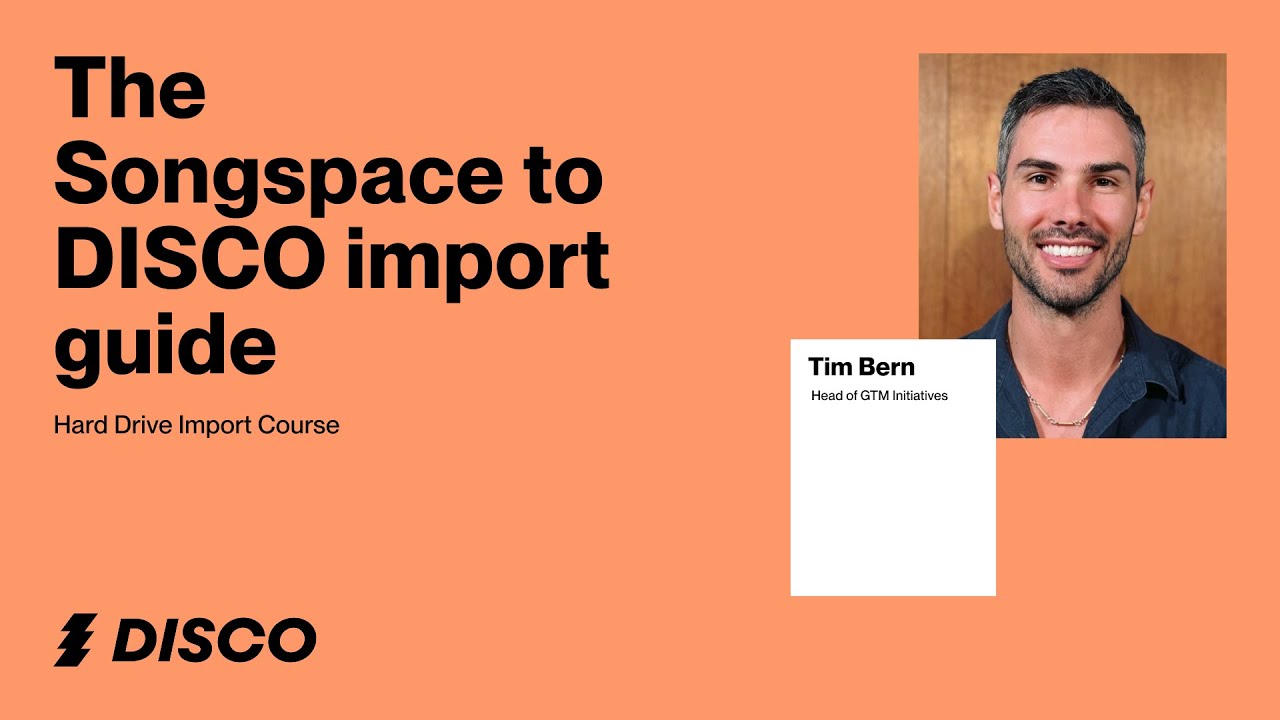 Songspace to DISCO import guide