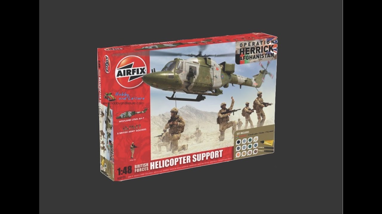 Airfix 1/48 Helicopter Support (Westland Lynx AH-7) Scale Model Review