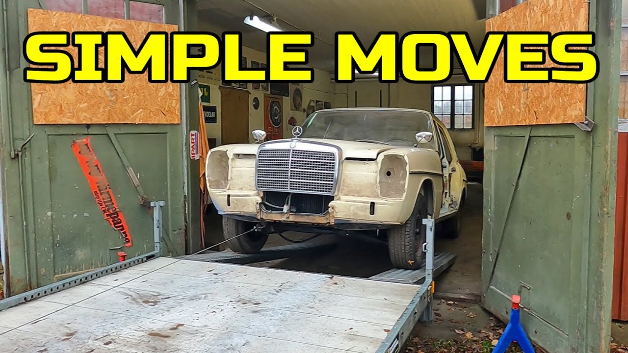 Loading 24 Classic Cars on the trailer